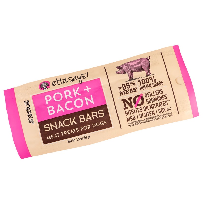 Pork Bacon Snack Bars for Dogs & Cats by Etta Says!