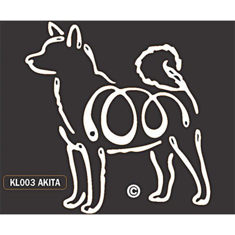 Akita Dog Window Sticker