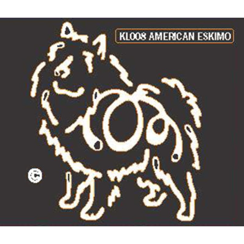 American Eskimo Dog Window Sticker