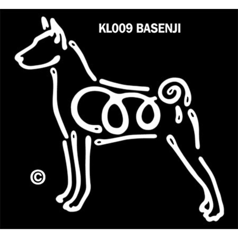 Basenji Dog Window Sticker