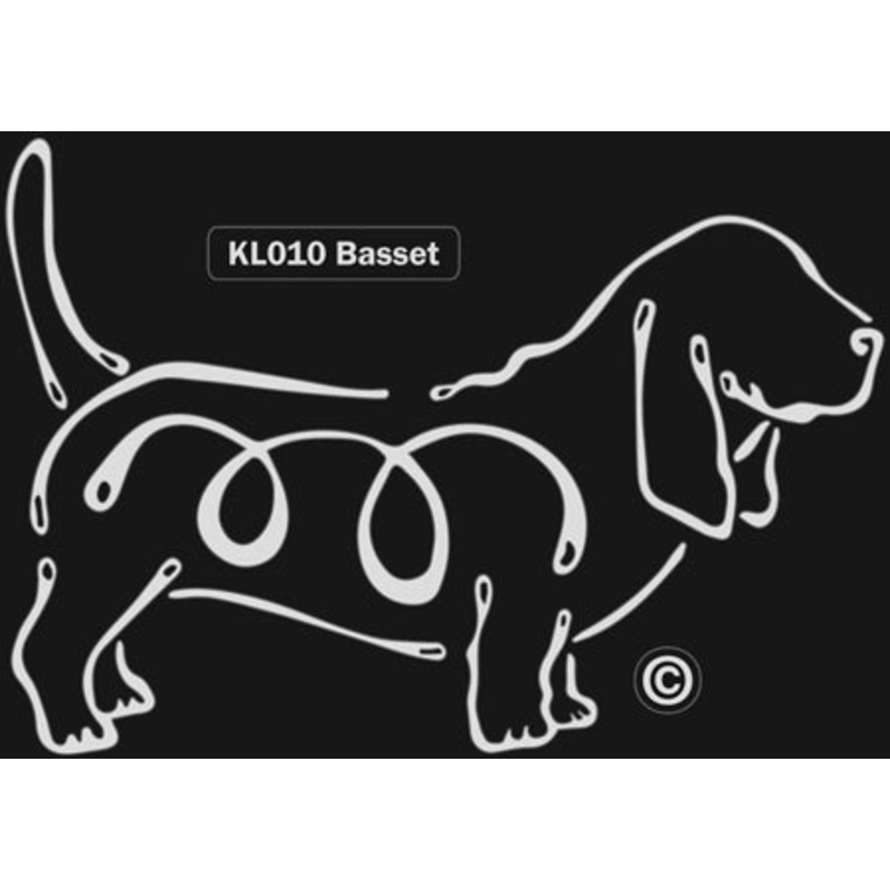 Basset Hound Dog Window Sticker