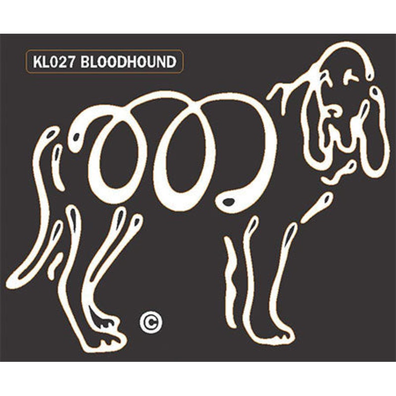 Bloodhound Dog Window Sticker