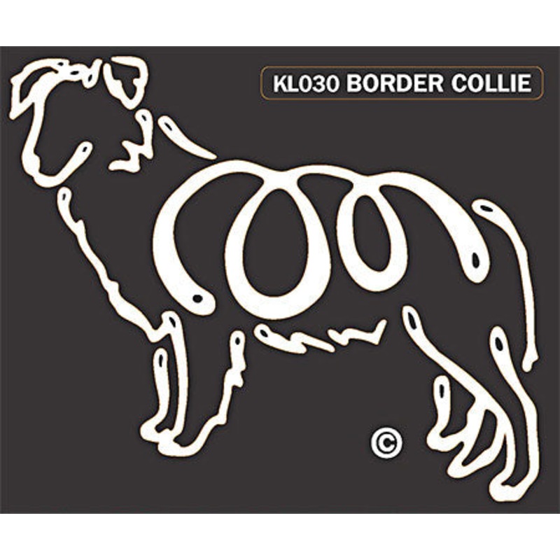 Border Collie Dog Window Sticker