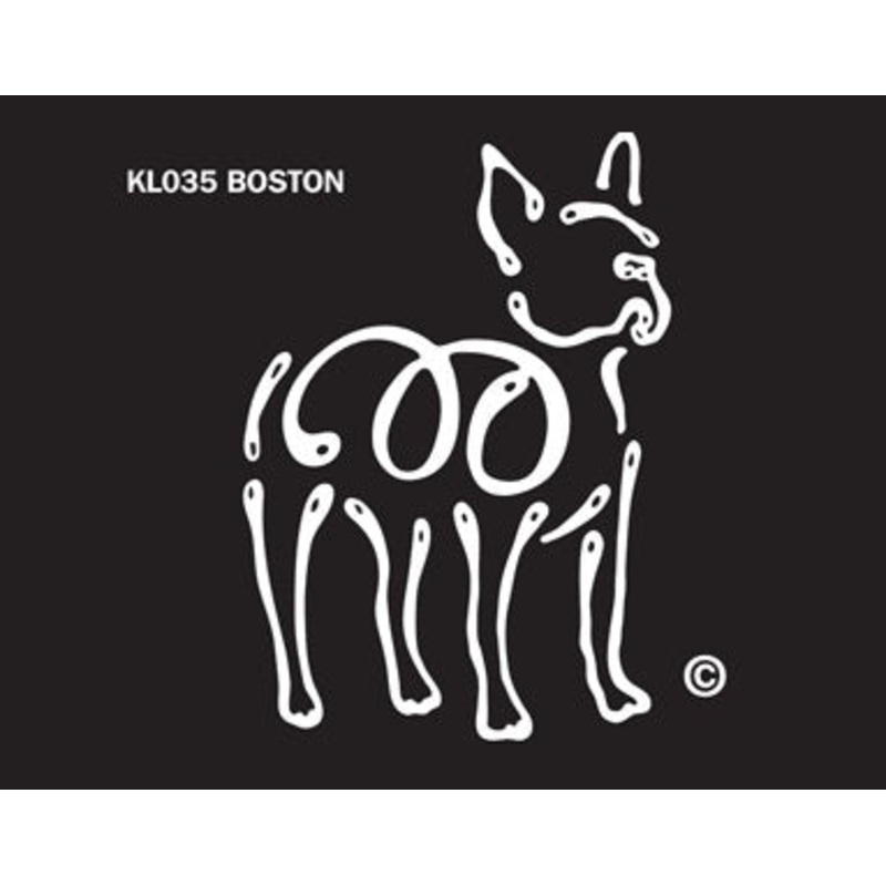Boston Terrier Dog Window Sticker