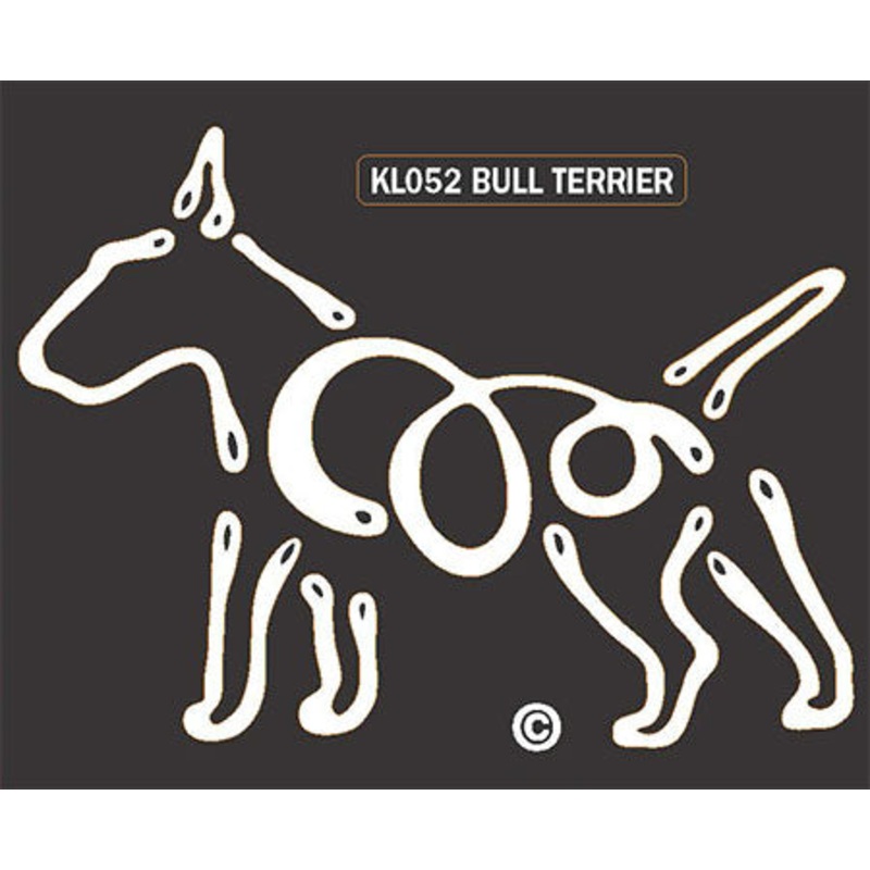 Bull Terrier Dog Window Sticker
