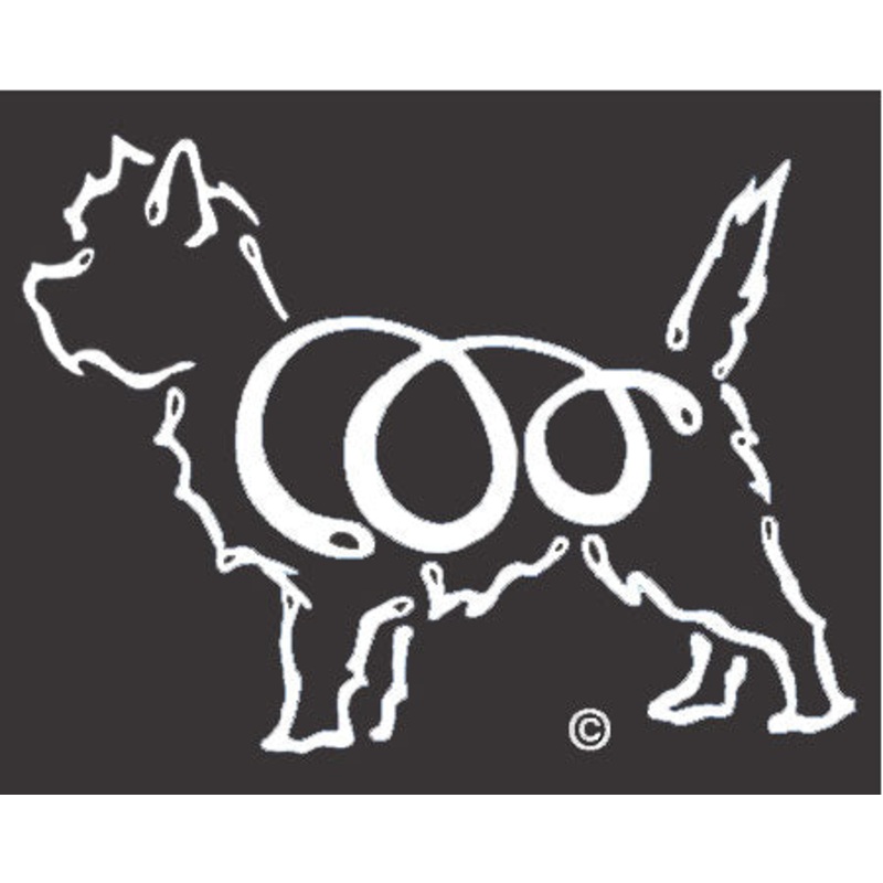 Cairn Terrier Dog Window Sticker