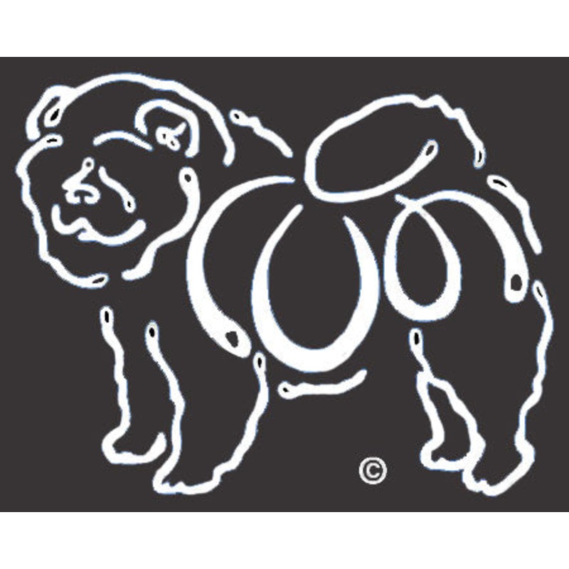 Chow Chow Dog Window Sticker