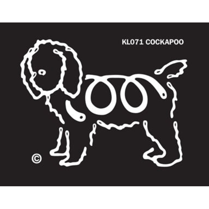 Cockapoo Dog Window Sticker
