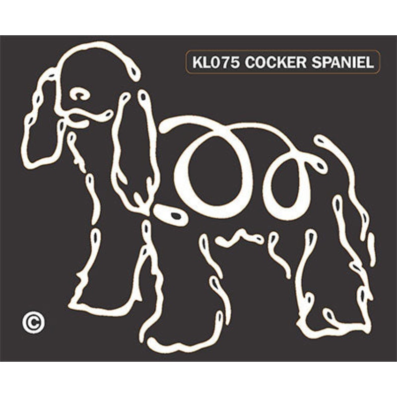 Cocker Spaniel Dog Window Sticker