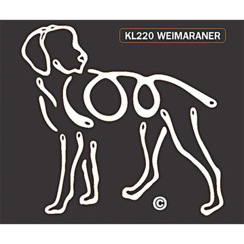 Weimaraner Dog Window Sticker