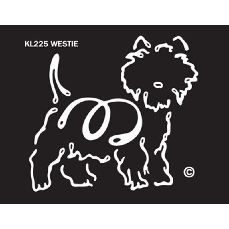 Westie Dog Window Sticker