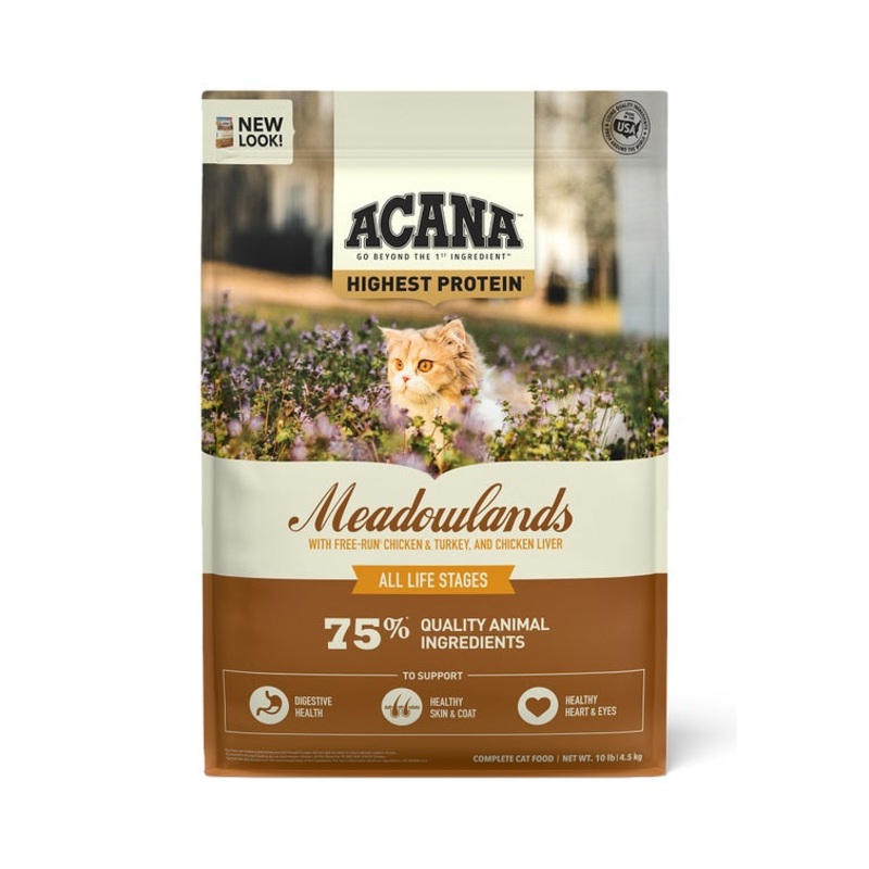 Acana Highest Protein, Meadowlands Cat Food