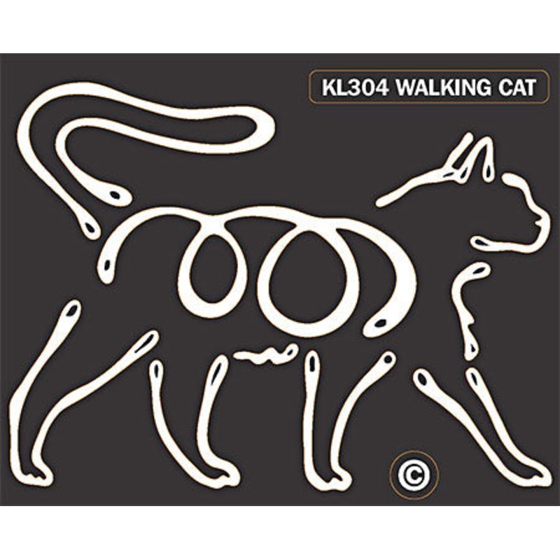 Cat Walking Window Sticker