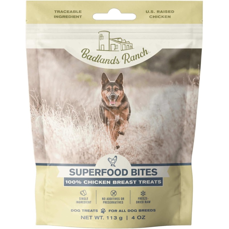 Chicken Breast Dog Treats Superfood Bites by Badlands