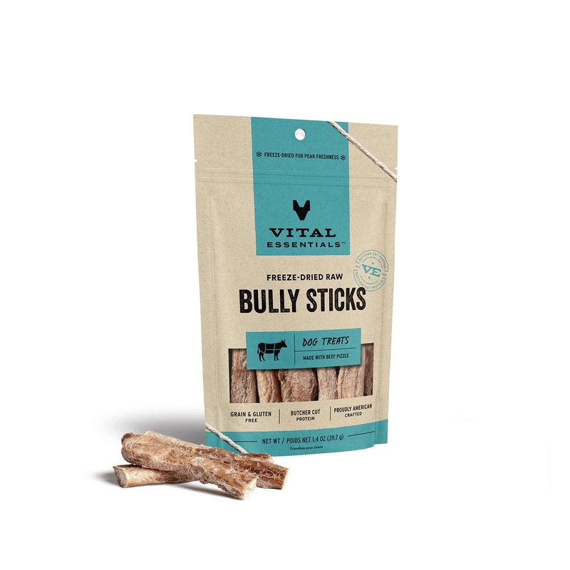 Bully Sticks Dog Treats by Vital Essentials -Freeze Dried