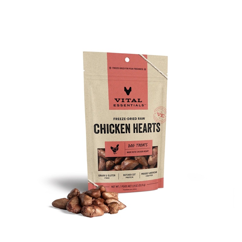 Chicken Hearts Dog Treats by Vital Essentials -Freeze Dried