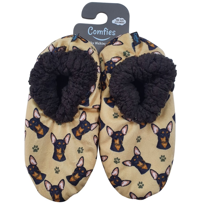 Chihuahua (Black) Slippers – Comfies