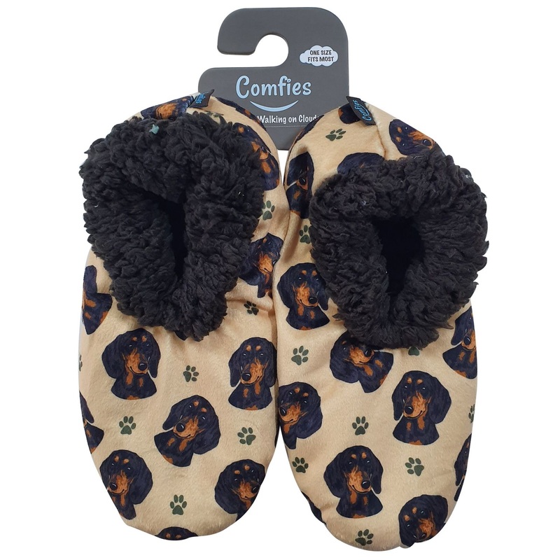 Dachshund (Black) Slippers – Comfies