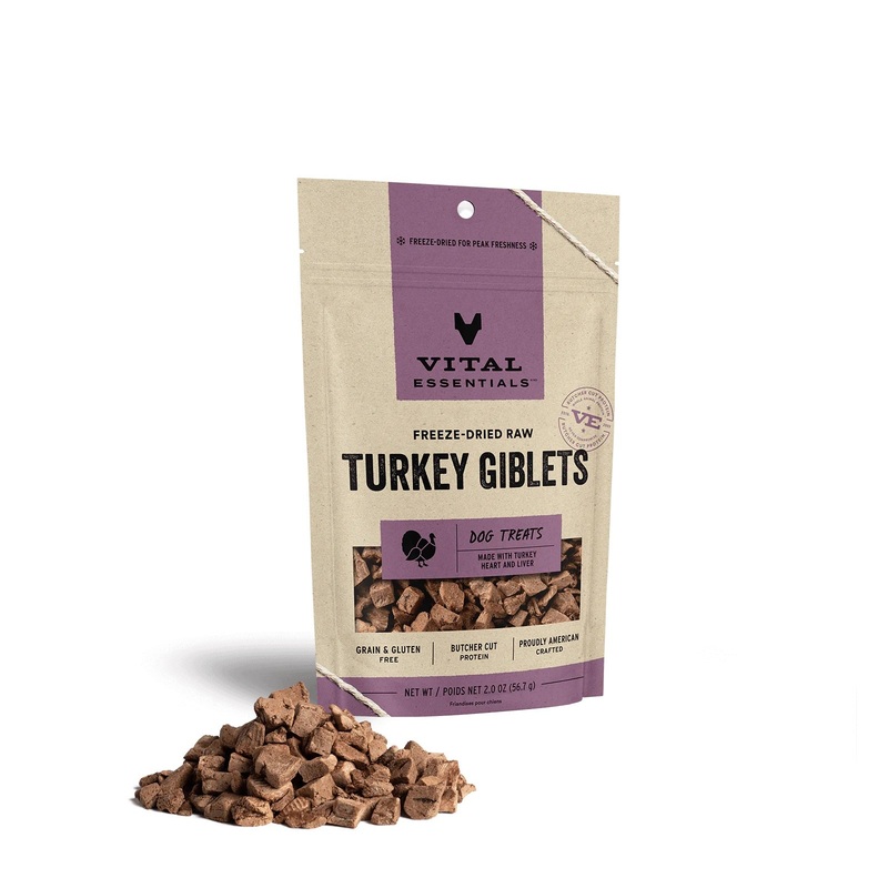 Turkey Giblets Dog Treats by Vital Essentials -Freeze Dried