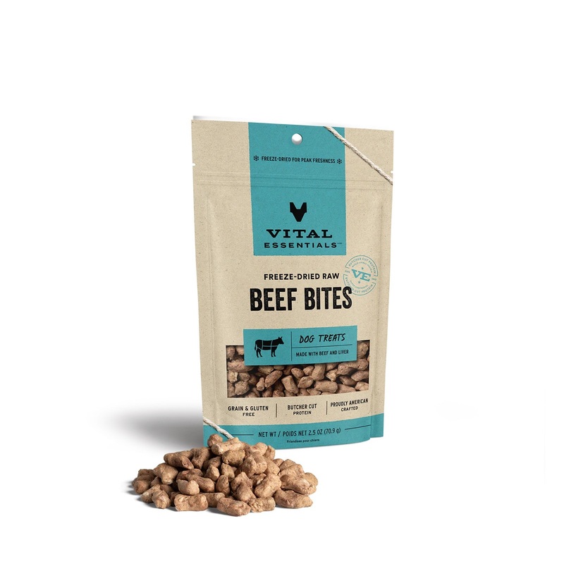 Beef Bites Dog Treats by Vital Essentials -Freeze Dried