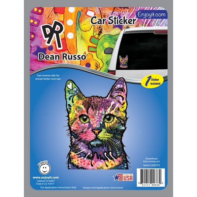 Cat Sticker by Dean Russo