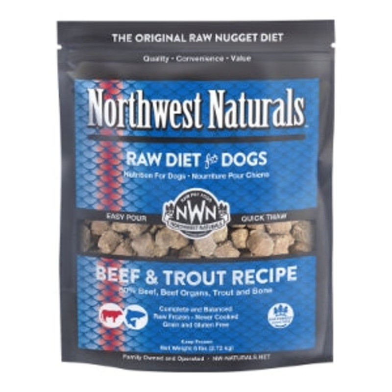 Beef & Trout Raw Dog Food by Northwest Naturals –  No Shipping