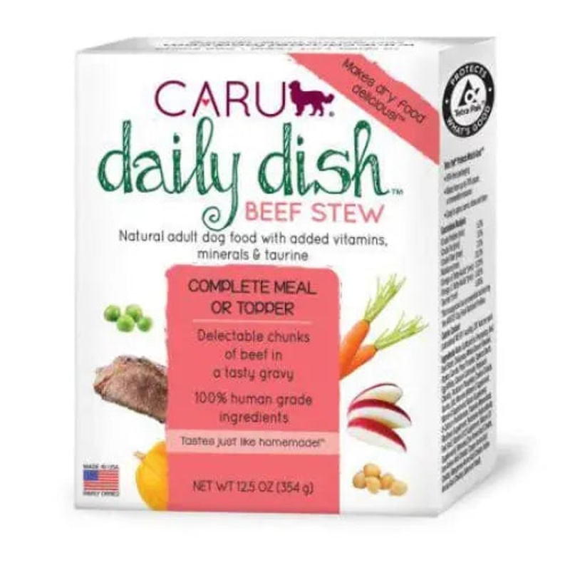 Caru Pet Food Daily Dish Real Beef Stew for Dogs