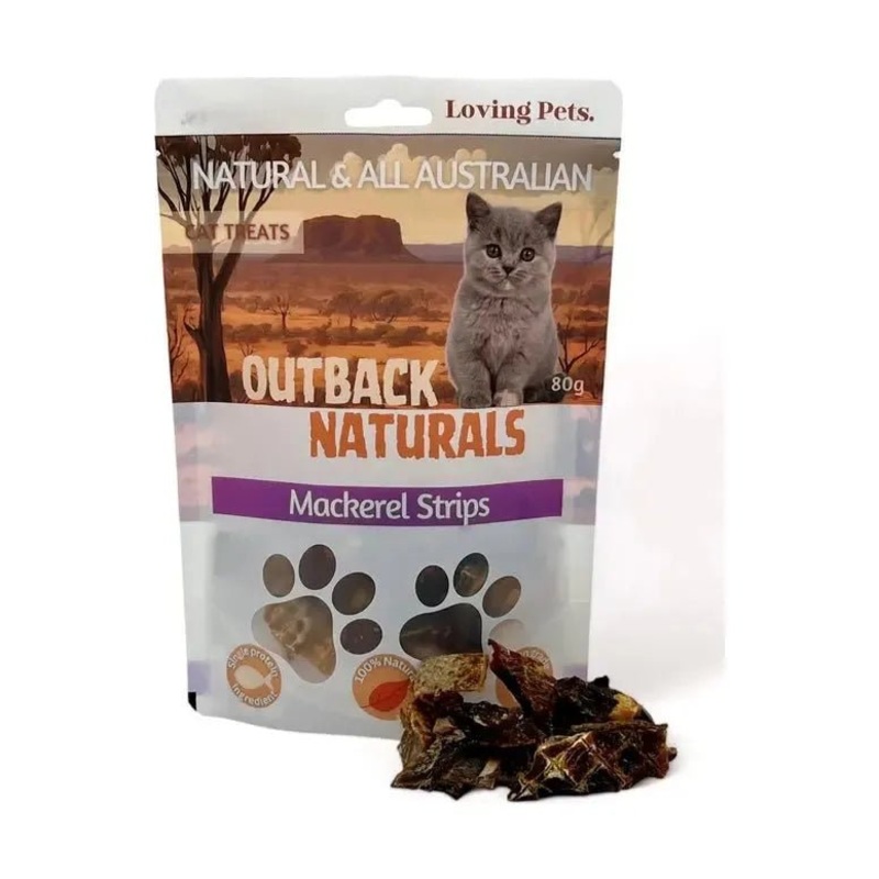 Loving Pets Australia Mackerel Strips Cat Treats 5.64 oz