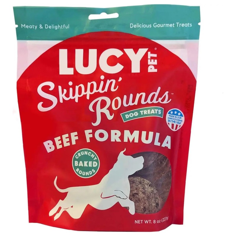 Lucy Pet Products Skippin’ Rounds Beef Dog Treat 8 oz