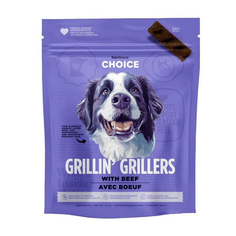 NutriSource Choice Grillin’ Grillers Dog Treats