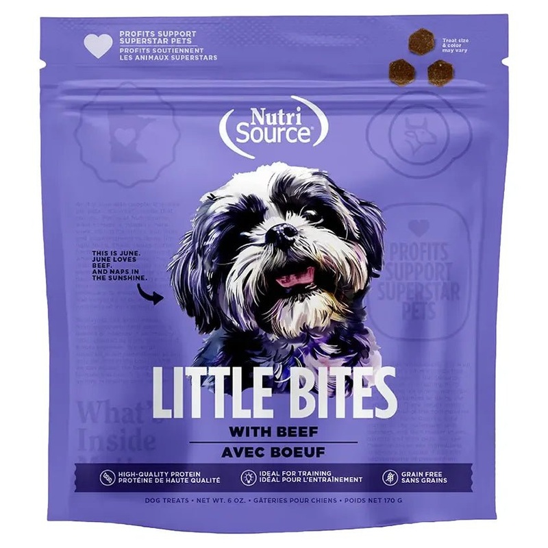 NutriSource Little Bites Grain Free Training Dog Treats 6 oz