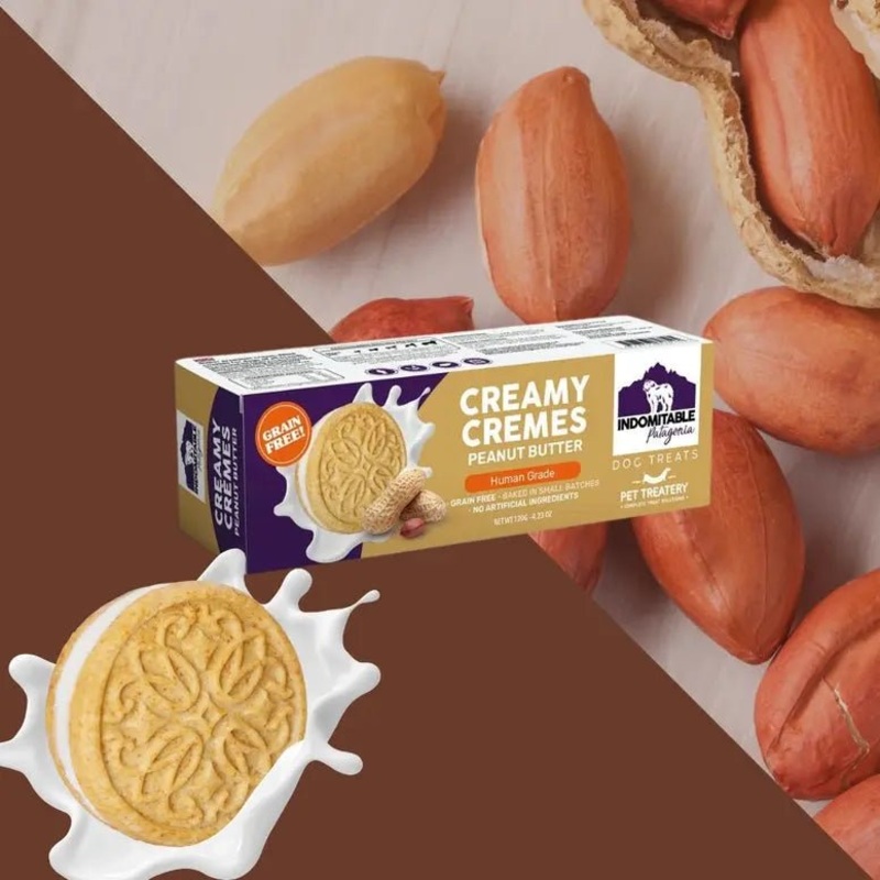 Pet Treatery Dog Biscuits Grain Free Creamy Cremes 4.23 oz./120 gm