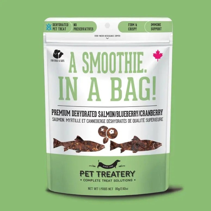 The Granville Island Salmon, Cranberry & Blueberry Dehydrated Pet Treat 2.82 oz