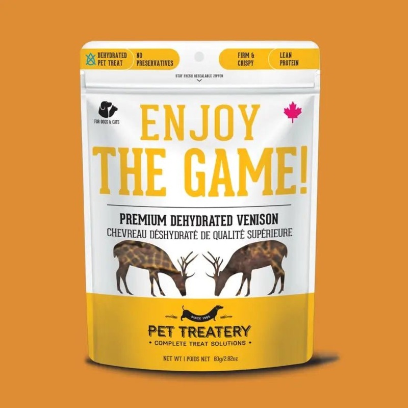 The Granville Island Venison Dehydrated Pet Treat For Dogs & Cats High Protein 2.8 oz