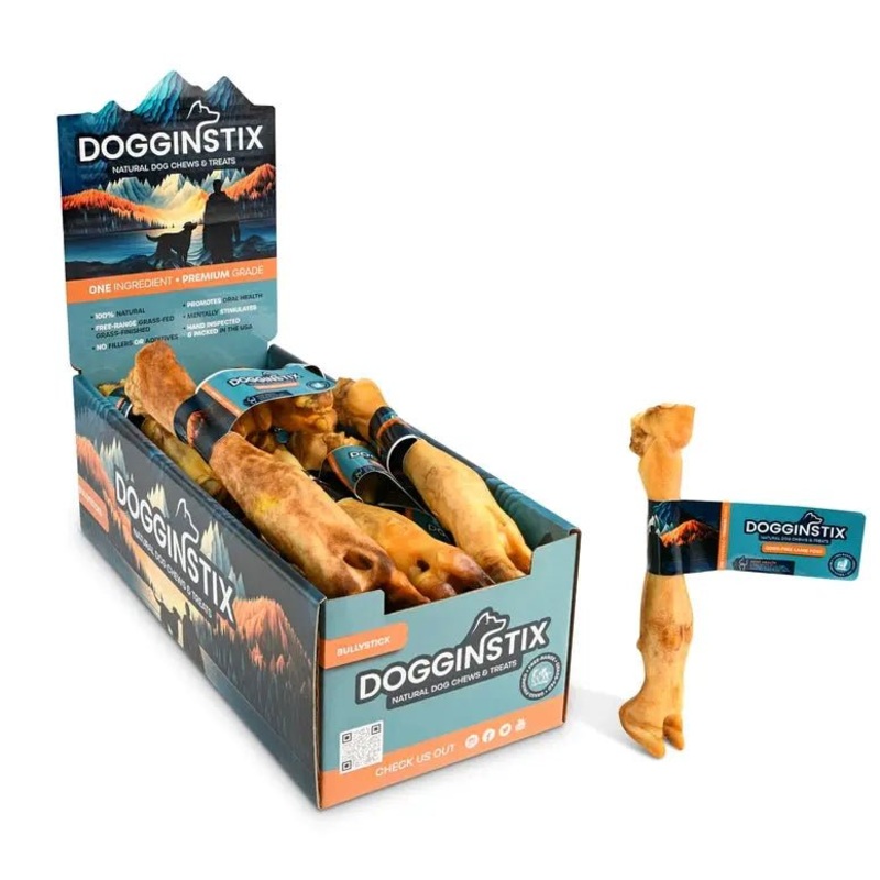 Dogginstix Odor Free Lamb Feet Chews for Puppies Case of 40