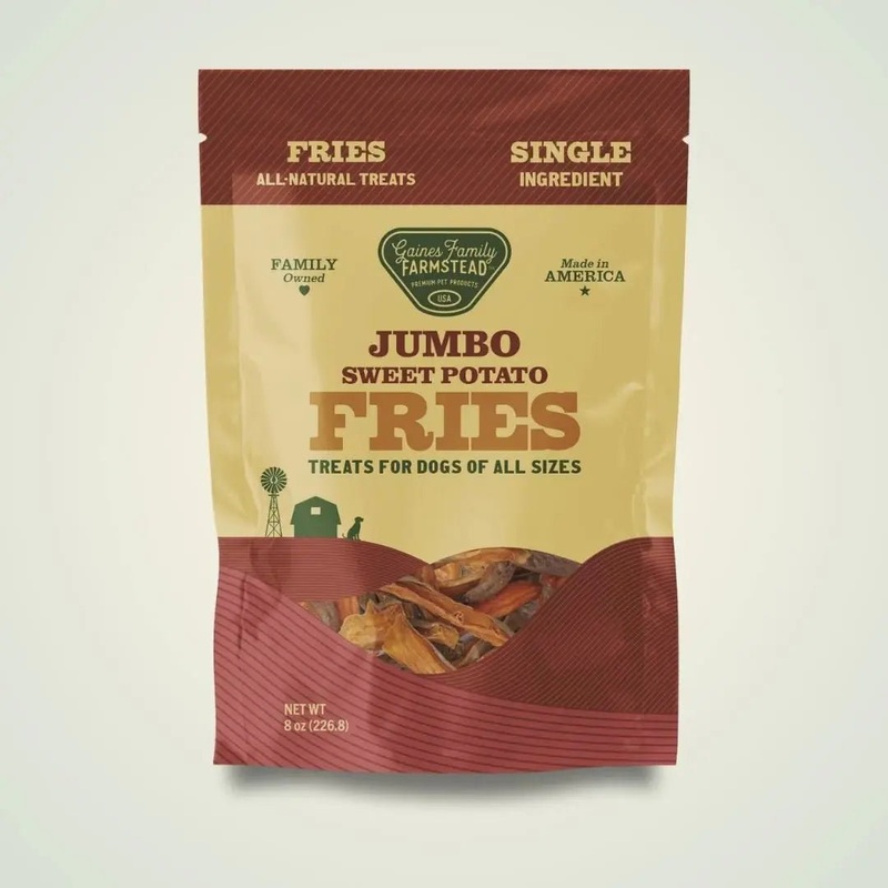 Gaines Family Farmstead Jumbo Sweet Potato Fries Grain-Free Dog Treats
