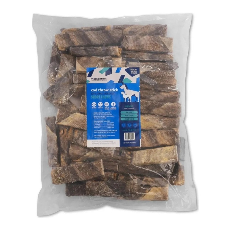 Momentum Carnivore Nutrition Cod Throw Stick Dog Chews