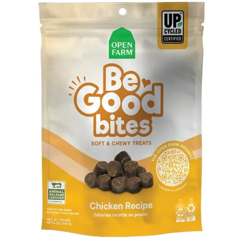 Open Farm Be Good Bites Chicken Recipe Soft & Chewy Treats 6 oz