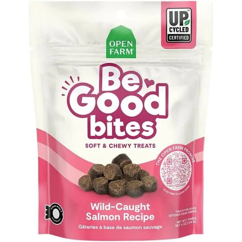 Open Farm Be Good Bites Wild Caught Salmon Soft & Chewy Dog Treats 6 oz
