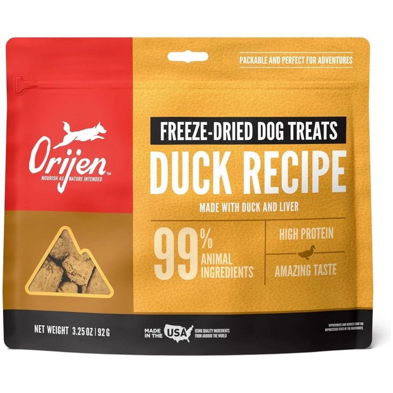 ORIJEN Free-Run Duck Grain-Free Freeze-Dried Dog Treats 3.25 oz