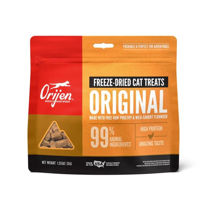 ORIJEN Original Grain-Free Freeze-Dried Cat Treats 1.25 oz