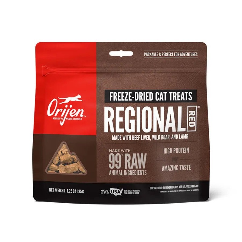 ORIJEN Regional Red Grain-Free Freeze-Dried Cat Treats 1.25 oz