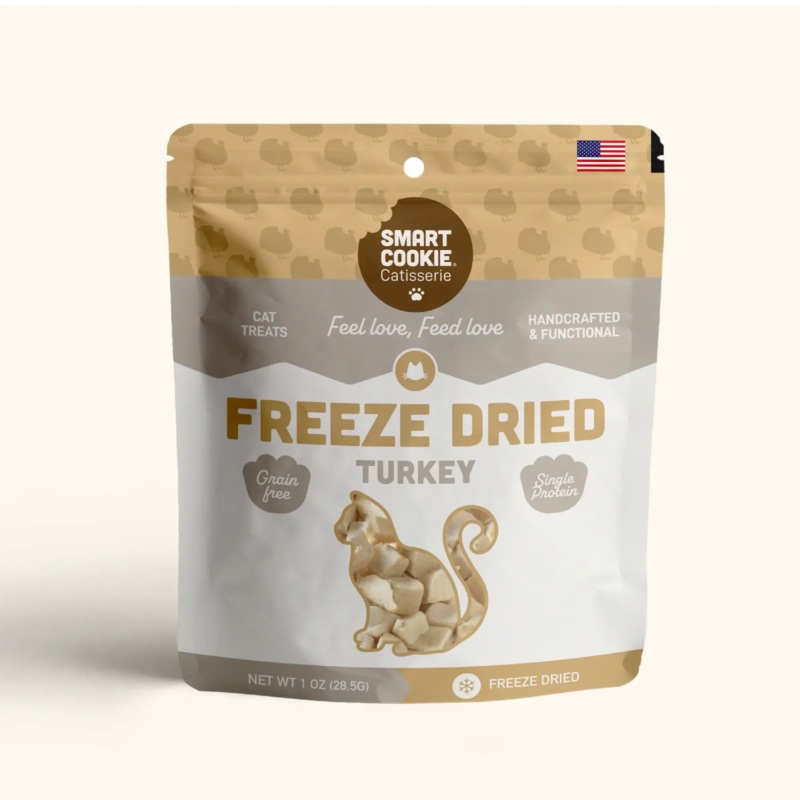 Smart Cookie High-Protein Freeze-Dried Turkey Cat Snacks
