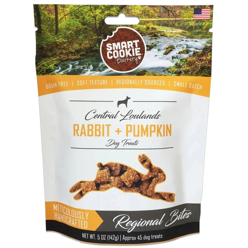 Smart Cookie Rabbit & Pumpkin All-Natural Training Treats  5oz