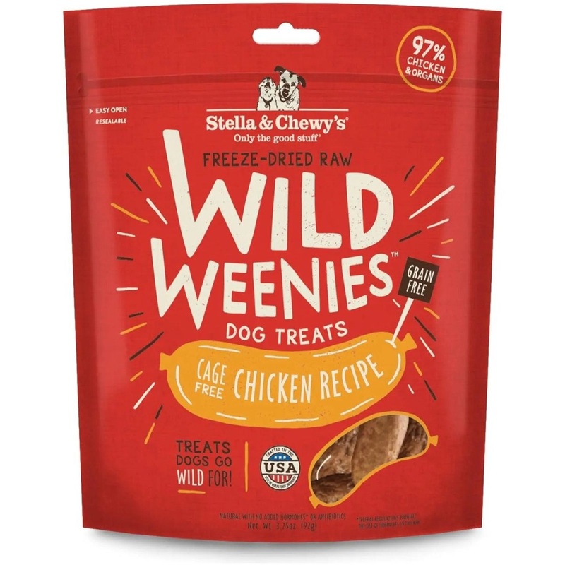 Stella & Chewy’s Wild Weenies Freeze Dried Chicken Dog Treats