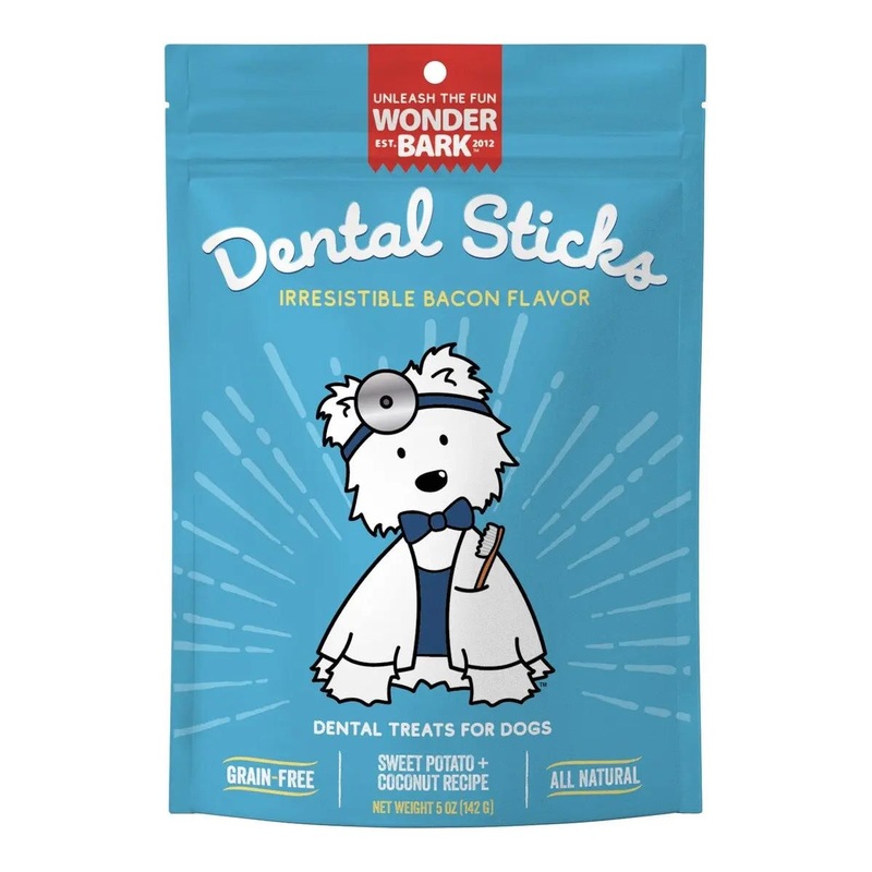 Wonder Bark Dental Sticks Bacon w/Sweet Potato 5oz.