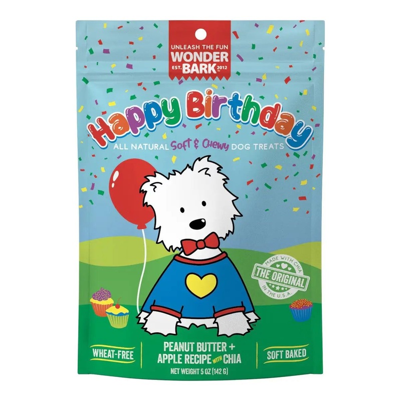 Wonder Bark Soft & Chewy Dog Treats Soft Baked Birthday 5oz.
