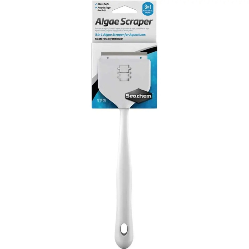 3-in-1 Algae Scraper for Glass and Acrylic Aquariums