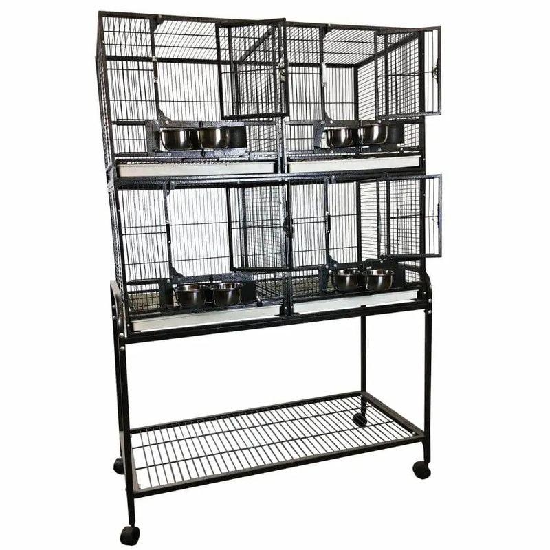 4 Unit Cage with Stand and Removable Divider Default title