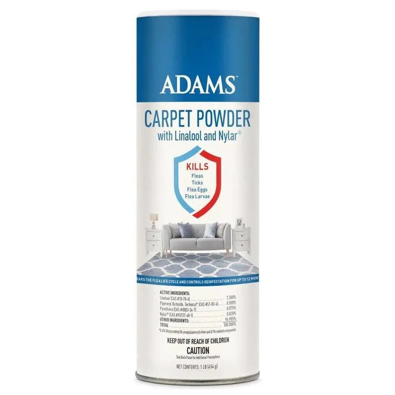 Adams Carpet Powder with Linalool and Nylar 16 oz